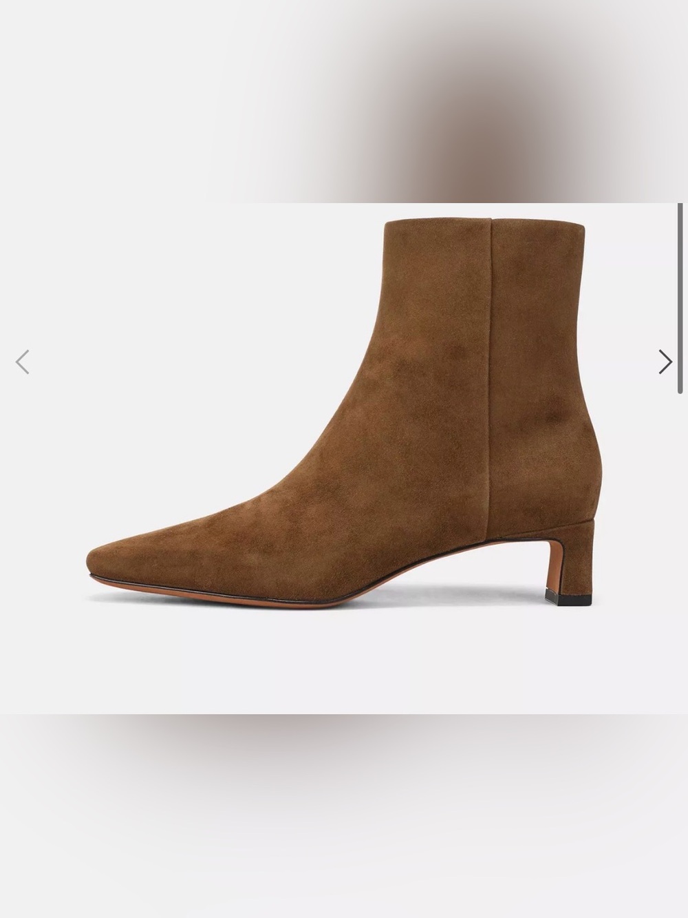 Vince Harlan Square Toe Ankle Boots 1.75in Architectural Heel US 8 EU 38